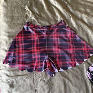 Black Milk Tartan Punk Shorties size L
